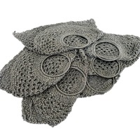 Pool Snooker Billiard Table SILVER Empire Rail Pocket Nets Set of 6