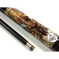 Ned Kelly Pool Snooker Billiard Cue Illusion Graphite Australian Bush Ranger Horses Guns Outlaw Metal Helmet