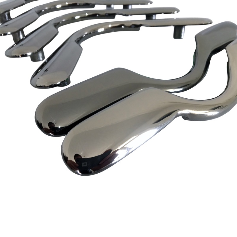 QUALITY SOLID BLACK CHROME Pool Snooker Billiard Table Pocket Brackets