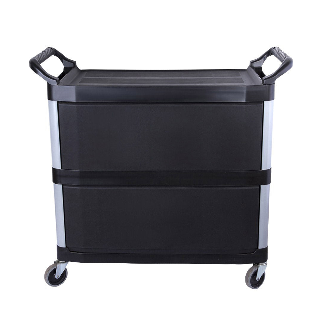 SOGA 3 Tier Covered Food Trolley Food Waste Cart Storage SOGA 3 Tier Covered Food Trolley Food Waste Cart Storage