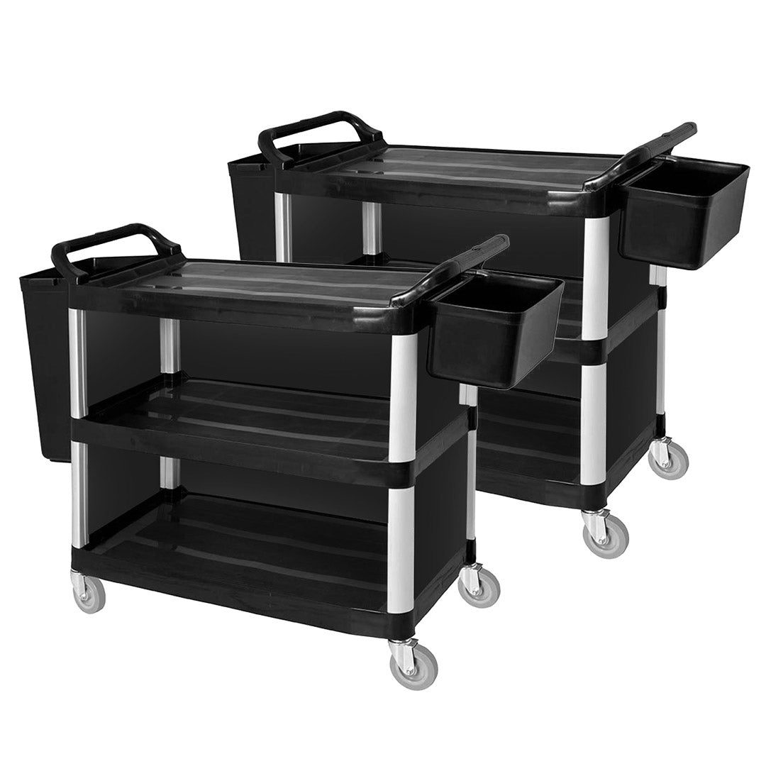 SOGA 3 Tier Covered Food Trolley Food Waste Cart Storage SOGA 3 Tier Covered Food Trolley Food Waste Cart Storage