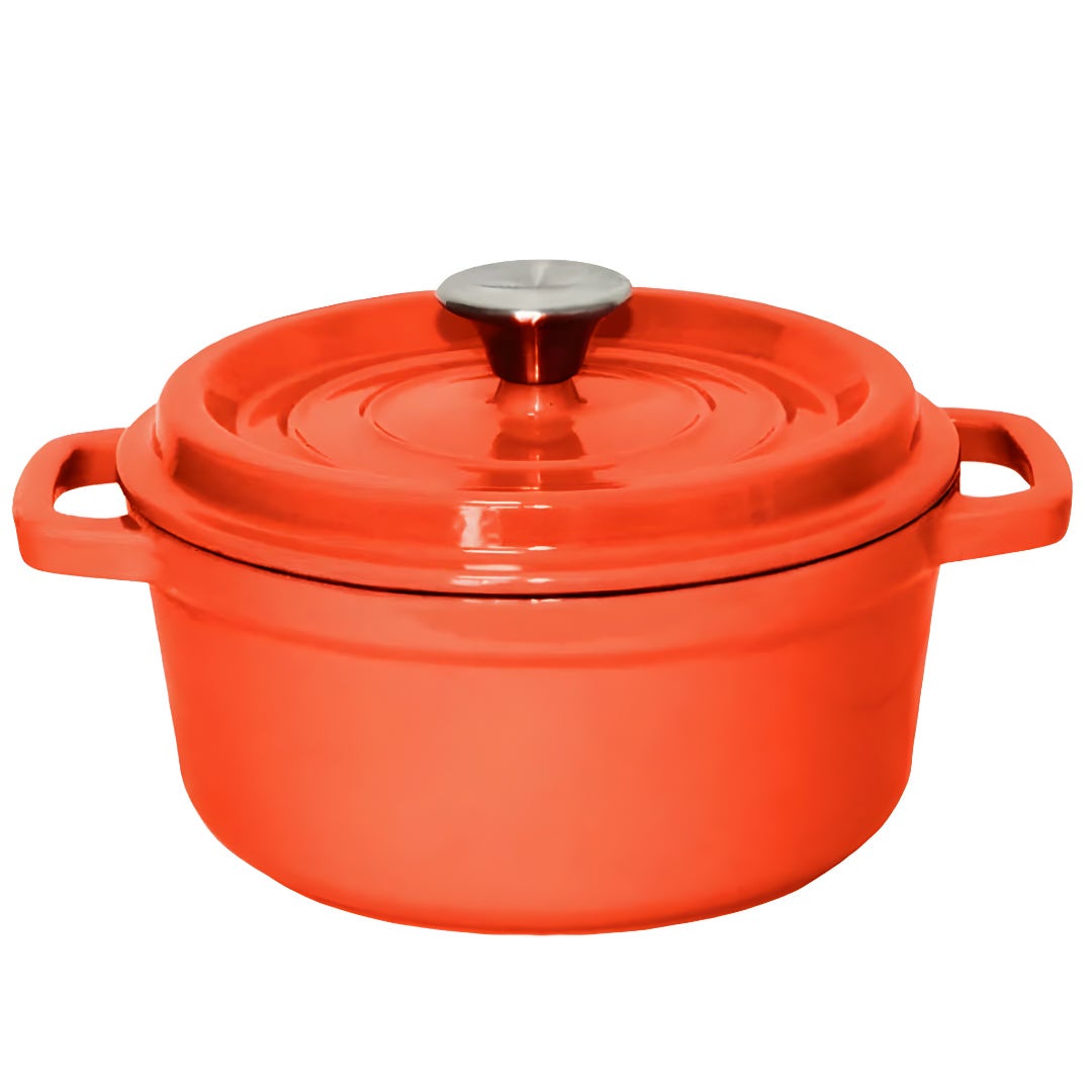 SOGA Cast Iron Enamel Porcelain Stewpot Casserole Stew Cooking Pot With ...