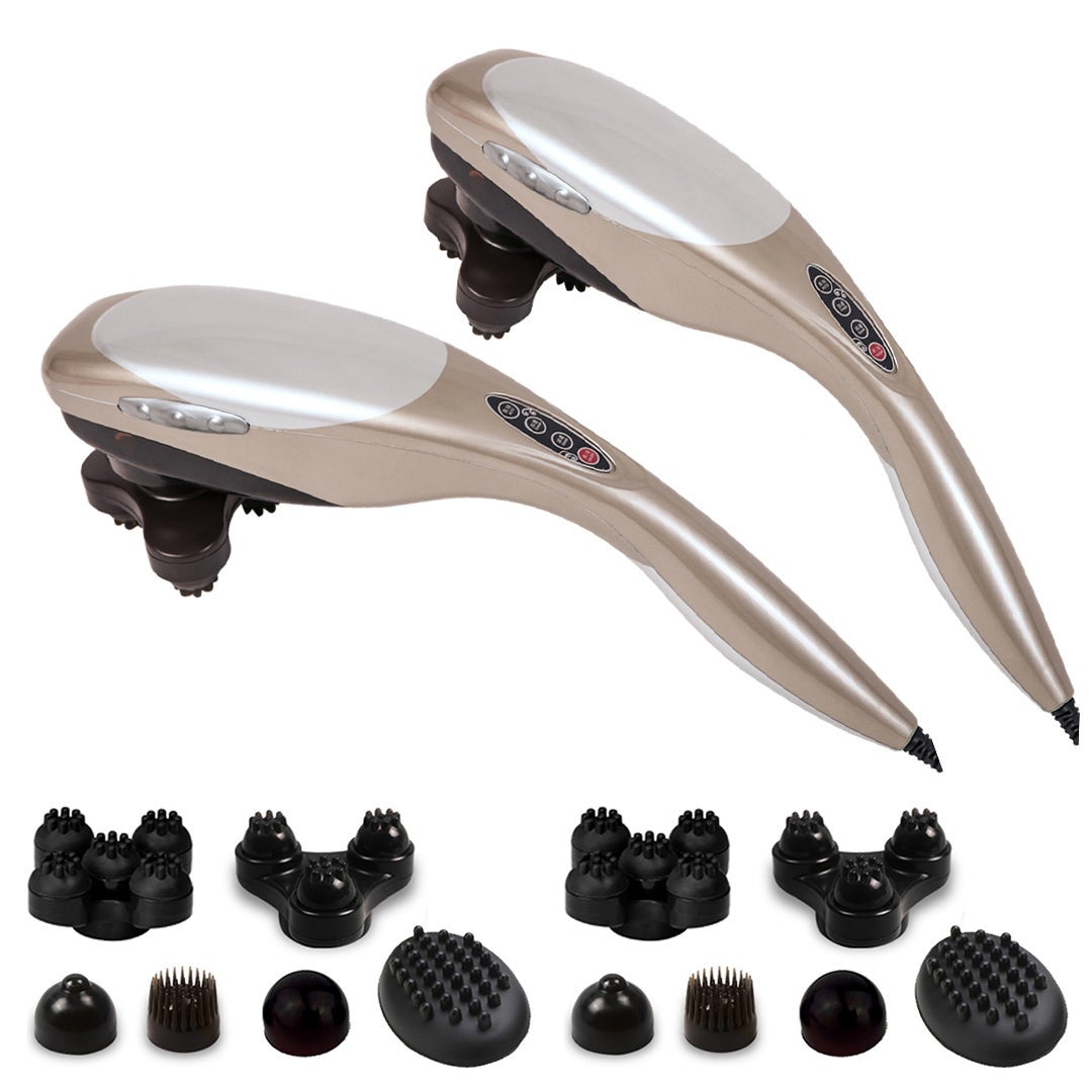 Soga 2x Hand Held Full Body Massager With 6 Attachments Back Pain Therapy Buy Handheld