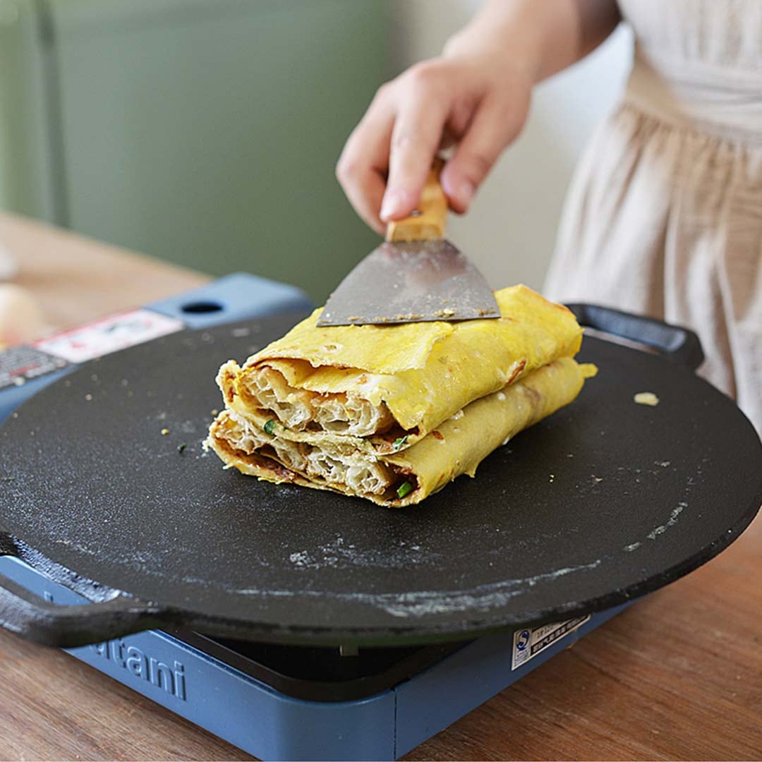 SOGA 37cm Cast Iron Induction Crepes Pan Baking Cookie Pancake Pizza Bakeware | Buy Crepe Pans best crepe pan for induction