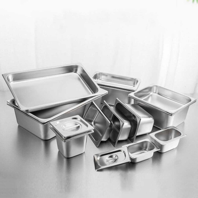 SOGA 4x Gastronorm GN Pan Full Size 1/2 GN Pan 150mm Stainless Steel 1 2 Tray Size Feeds How Many