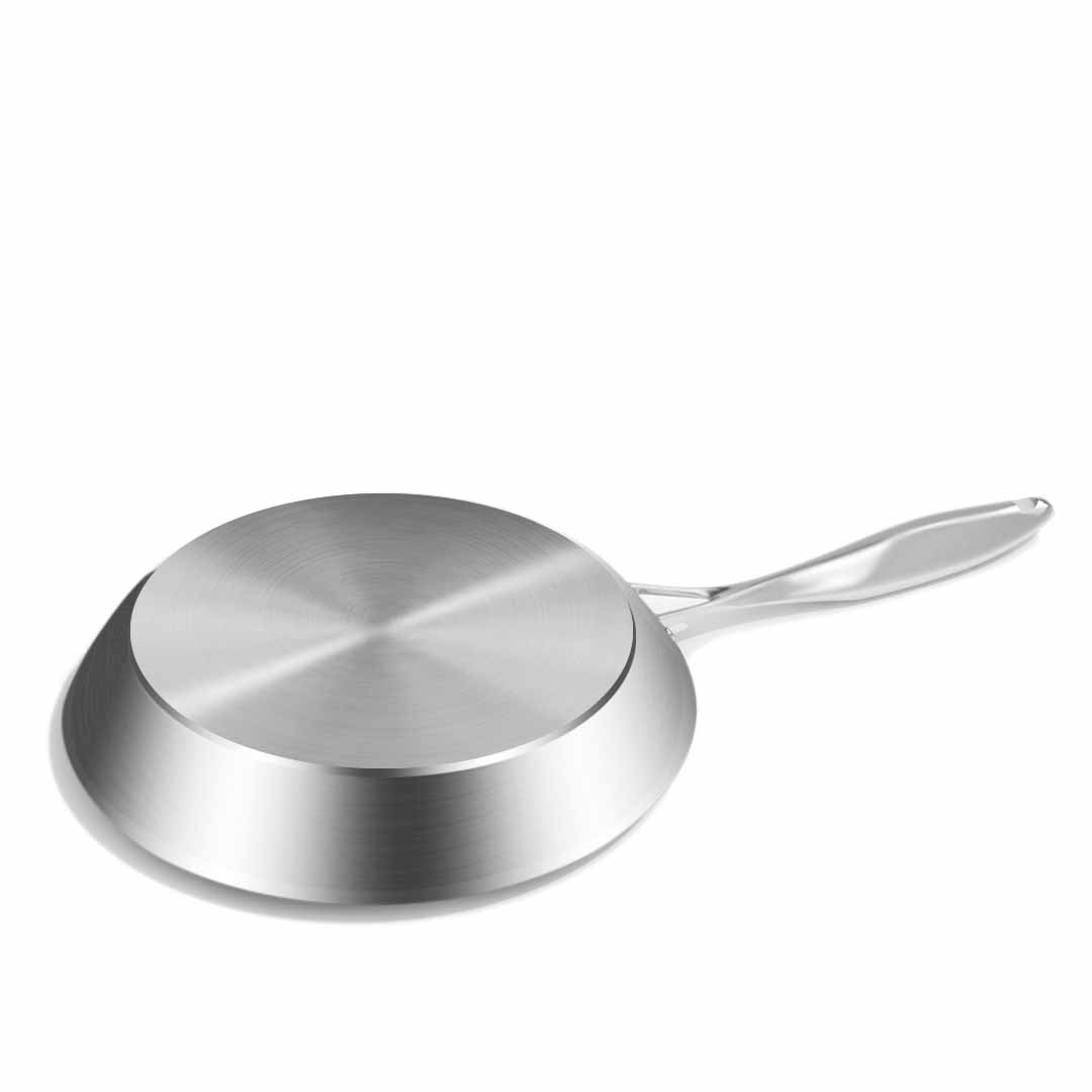 SOGA Stainless Steel Fry Pan 30cm Frying Pan Induction FryPan Non Stick