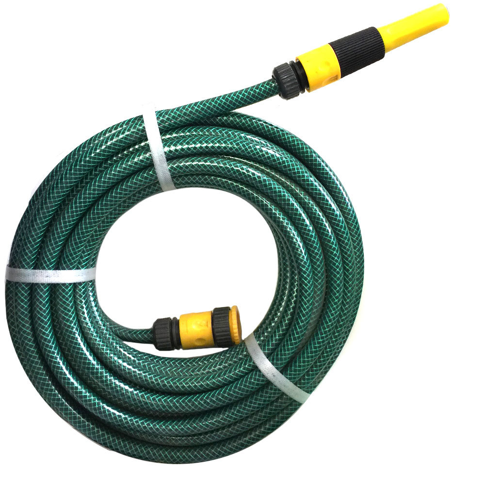 15m x 1/2" Fitted Water Garden Hose Pipe Watering Spray GRN Australian