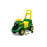 John Deere Kids Ride-On Tractor Push Wheel 3 in 1 Children Riding Toy w Sounds