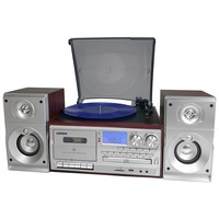 Lenoxx Turntable Player/Recorder/MP3 decoder/Record/cassette/AM/FM radio - Brown
