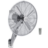 HELLER RWF40 40cm Chrome Wall Mount Fan/Remote Control/3 Speed/Timer/Air Cooler