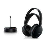 Philips SHC5200 FM Wireless Headphones Rechargeable Battery for TV/Radio/MP3/DVD