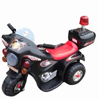 Indoor/Outdoor Black 3 wheel Electric Ride On Motorcycle Motor Trike Kid/Toddler