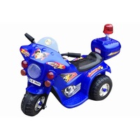 Indoor/Outdoor Blue 3 wheel Electric Ride On Motorcycle Motor Trike Kids/Toddler