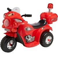Indoor/Outdoor Red 3 wheel Electric Ride On Motorcycle Motor Trike Kids/Toddler