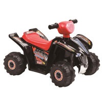 Indoor/Outdoor Black Electric Quad Bike Ride On/Motorbike/Kids/Toddler/Battery