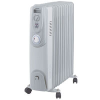 Heller HOIL11T 2400W Electric Portable 11 Fin Oil Heater w/24h Timer/Column/Heat