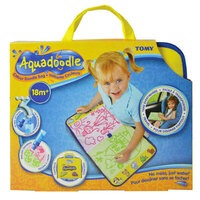 Tomy Aquadoodle Travel Bag/No Mess Mat/Water Drawing Art Pad/Kids/Children/Play
