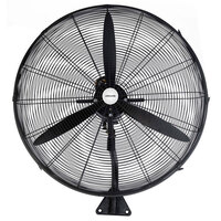 Heller 75cm Industrial Wall Mounted Fan Air Cooler/Mount/Oscillating/3 Speed/BK