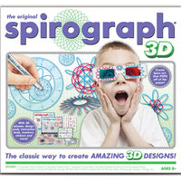 Original Spirograph 3D Kit Set W/ 3D Glasses Draw/Drawing Kids Art/Design/Craft