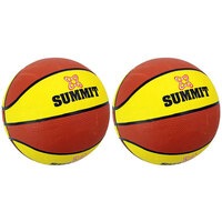 2PK Summit Size 6 Classic Basketball Indoor/Outdoor Sport/Game Ball Yellow/Brown