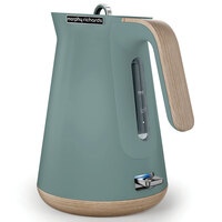 Morphy Richards 100009 Aspect 1.5L Cordless Kettle Scandi Teal/Wood Trims Jug