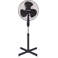 Heller 40cm Pedestal Oscillating Floor Fan/Tilt/Air Cooling/Cooler/Metal/Black