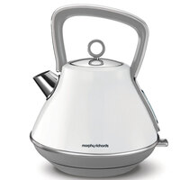 Morphy Richards 2200W Evoke 1.5L Pyramid White Stainless Steel Electric Kettle