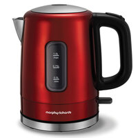 Morphy Richards 2200W Accents 1L Red Stainless Steel Electric Kettle 101007