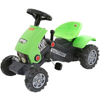 Polesie Ride-On Turbo 2 Pedal Indoor/Outdoor Tractor for Kids/Toddler Toy Green
