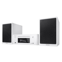 Denon Fm Radio & Cd Player w/ Wi-Fi Music System for Network Audio Streaming WHT