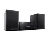 Denon Fm Radio & Cd Player w/ Wi-Fi Music System for Network Audio Streaming BLK