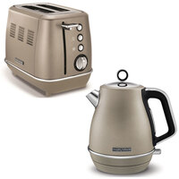Morphy Richards Evoke Stainless Steel 2 Slice Toaster & 1.5L Jug Kettle Platinum