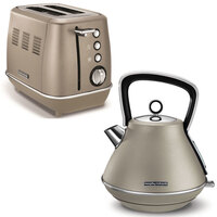 Morphy Richards Evoke Stainless Steel 2 Slice Toaster & 1.5L Kettle Platinum
