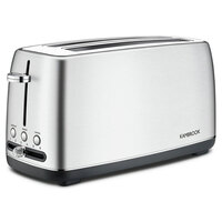Kambrook 4 Slice 1550W Long Slot Toaster/Toast/Bread KTA470BSS Stainless Steel
