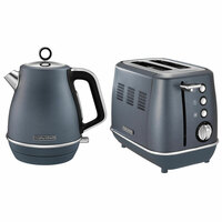 Morphy Richards Evoke Stainless Steel 2 Slice Toaster & 1.5L Jug Kettle Blue