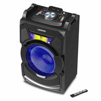 Lenoxx Bluetooth 300W RMS Speaker System Dj Mixer w/ USB/SD FM/Karaoke/Lights