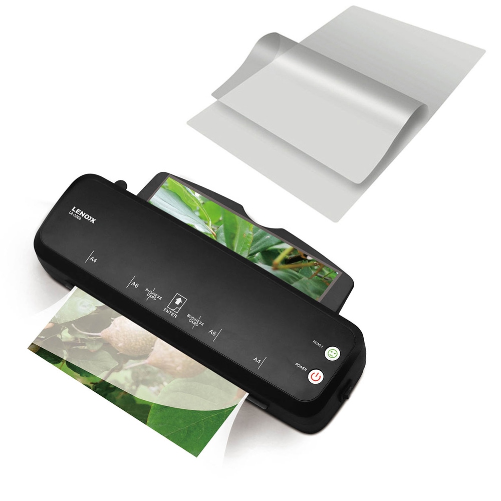 A4 Paper Hot Laminator Office/Business/Home w/100 Plastic Pouch ...