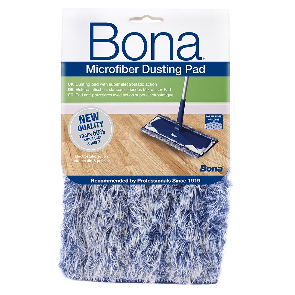 Bona Microfibre Dusting Pad for Floor Mop Cleaning/Dust Washable