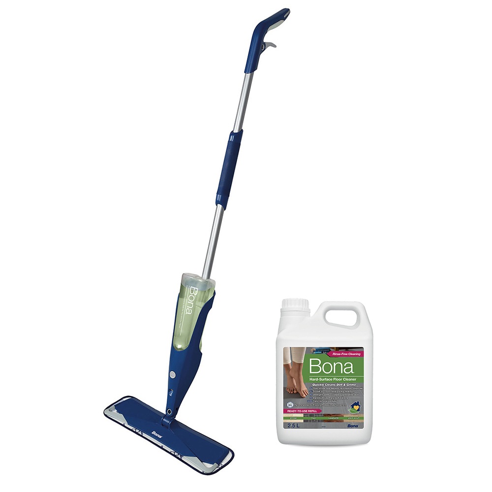 Bona Spray Mop Stone Tile & Laminate Floor Cleaner w 2.5L Refill/850ml