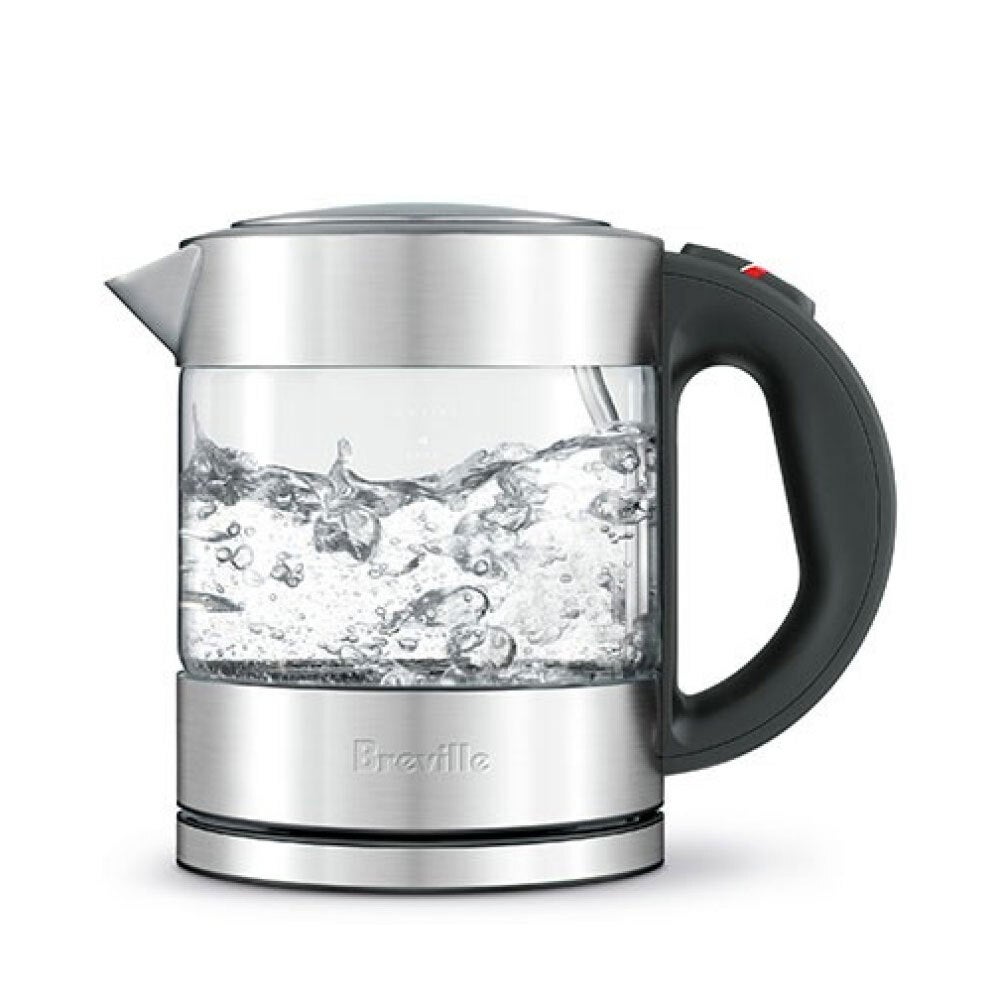 Breville 1L Compact Glass Electric Kettle Pure 2400W Rapid Boil/Auto ...