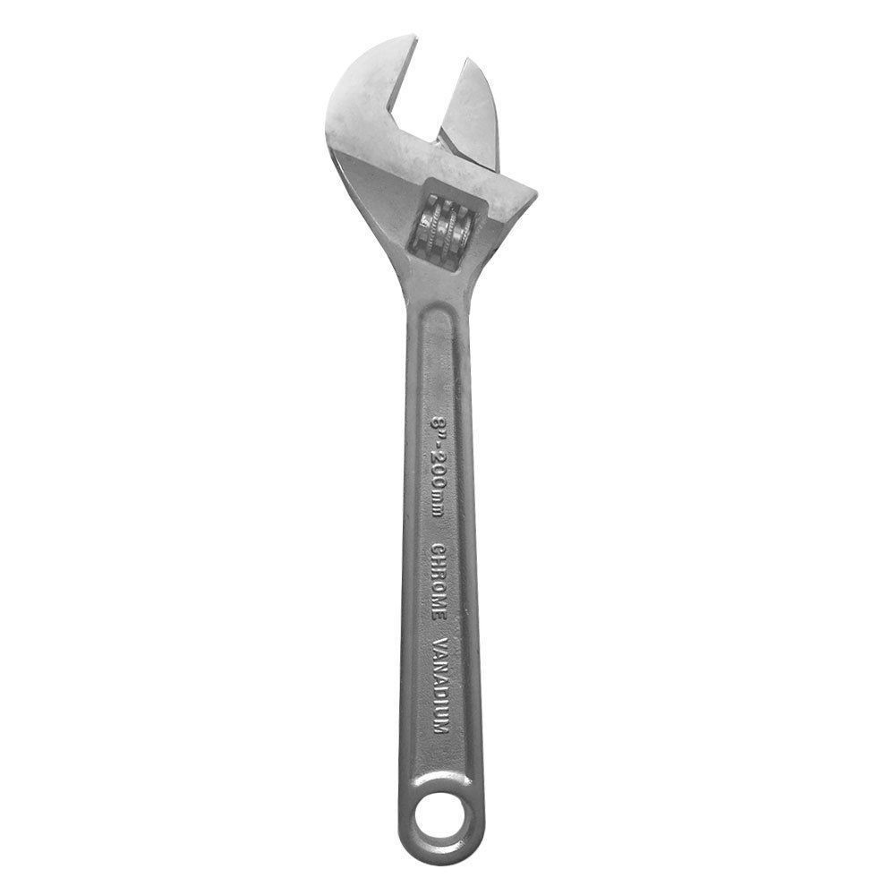 CrV Adjustable Wrench 200mm/8" Shifter/Spanner Heavy Duty Chrome