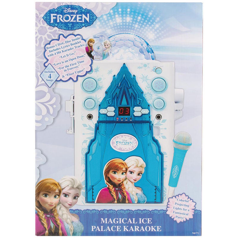 Disney Frozen Magical Palace Karaoke Machine Kids Toy Cd Player Mic Tv Display