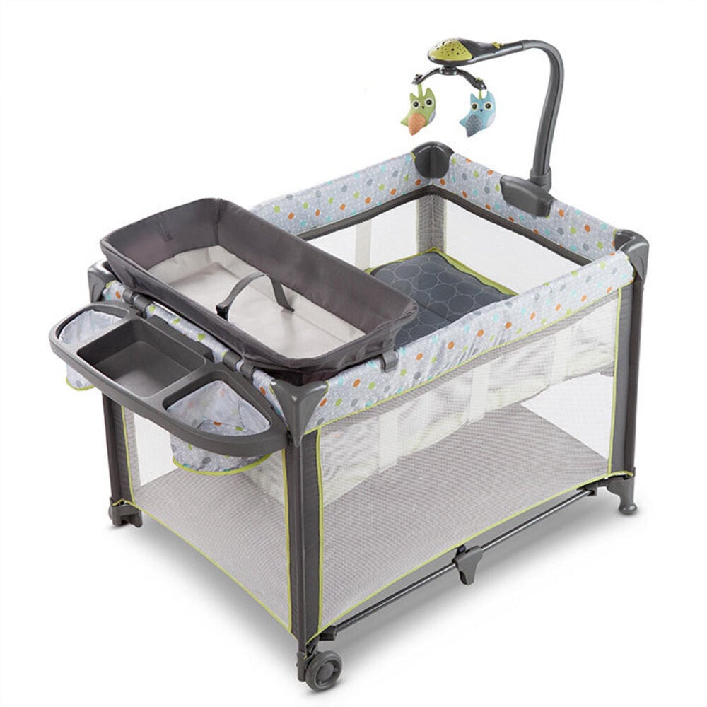 travel cot with change table