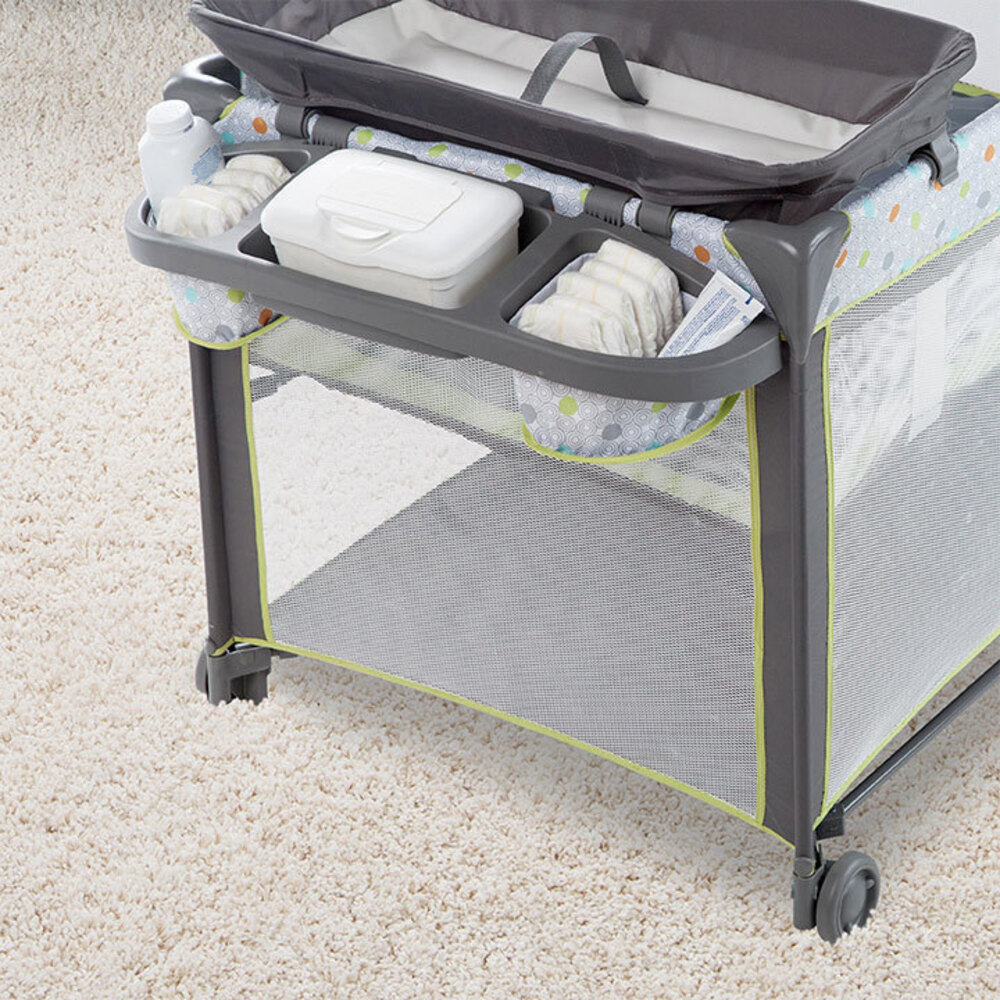 Ingenuity Marlo Baby/Infant Portable Travel Cot/Bed w/ Nappy Changing
