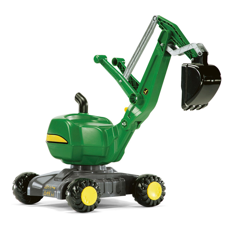 John Deere 102cm Rolly XL Kids Ride On Digger Toy Excavator/Tractor