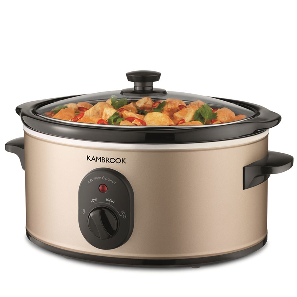 Kambrook 4.5L MultiSetting Slow Cooker KSC450 w/ Cooking Bowl/Lid