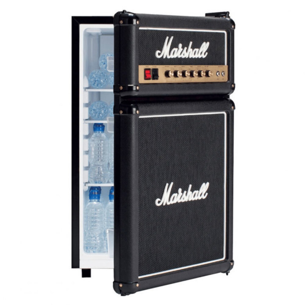 Marshall 92L Bar Fridge Beverage/Drink Cooler w/Black Speaker Guitar
