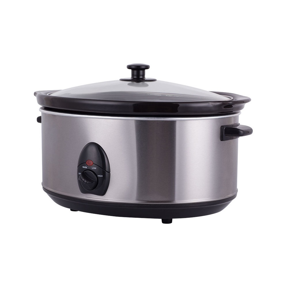 Maxim Kitchen Pro 6L 320W Stainless Steel Food Slow Cooker w/ Ceramic