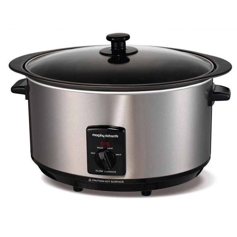 Morphy Richards 48705 6.5L Electric Stainless Steel Slow Cooker w/ NonStick Pot Buy Slow