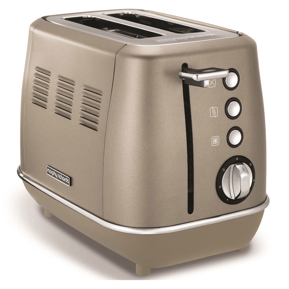 Morphy Richards 900W Evoke 2 Slice Stainless Steel Toaster w Crumb Tray